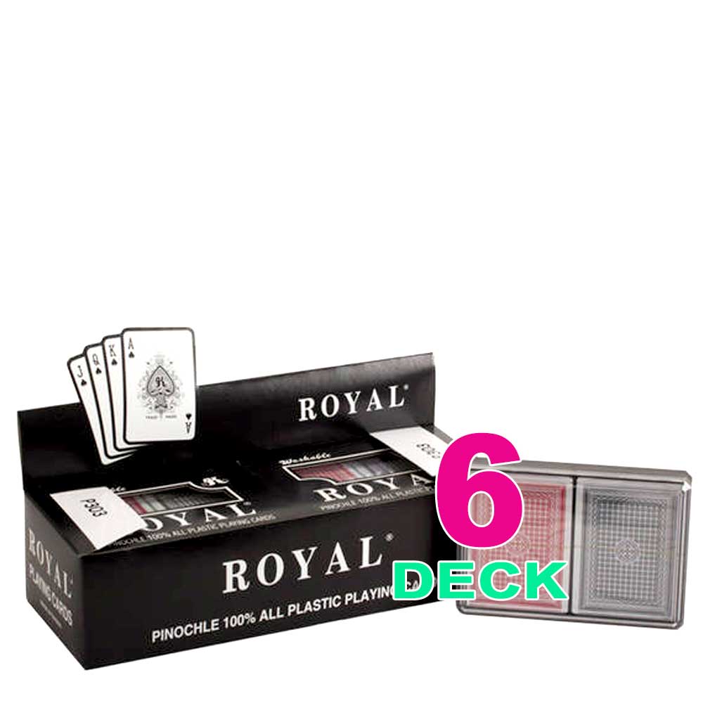 Playing Cards 100% All Plastic  | 2 Deck, 6 Deck, 12 Deck