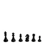 CHESS SET Deluxe Black and White with Leatherette Chessboards. 20.75-Inch G8Central