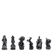 Metal Figures Chess Set with 3D-Theme Decorative | FANTASY