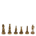 Chess Set EGYPTIAN Theme | Gold an Silver Pewter 3D Decorative G8Central