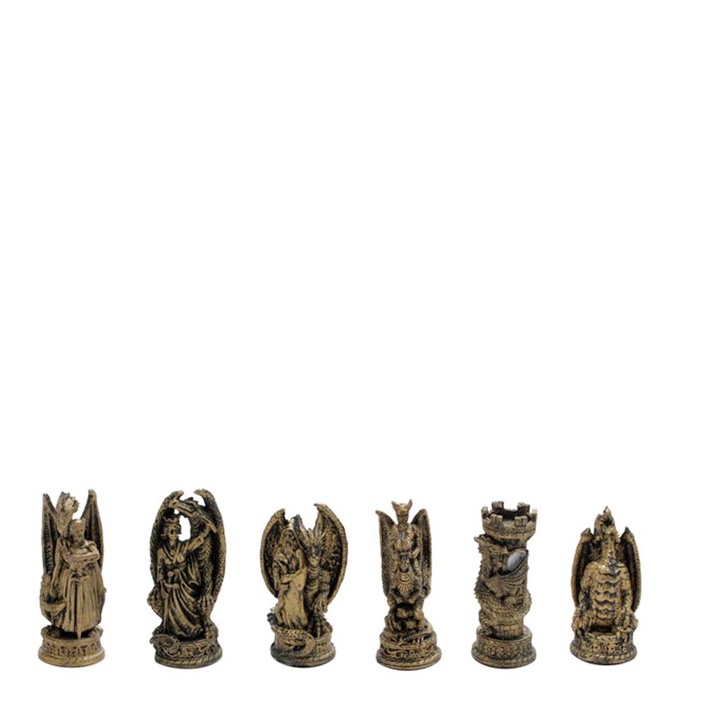 Collectible Hand Painted Themed Chess Sets With Glass Board