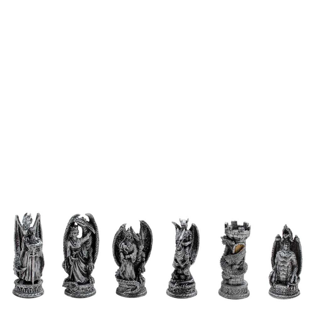 Collectible Hand Painted Themed Chess Sets With Glass Board