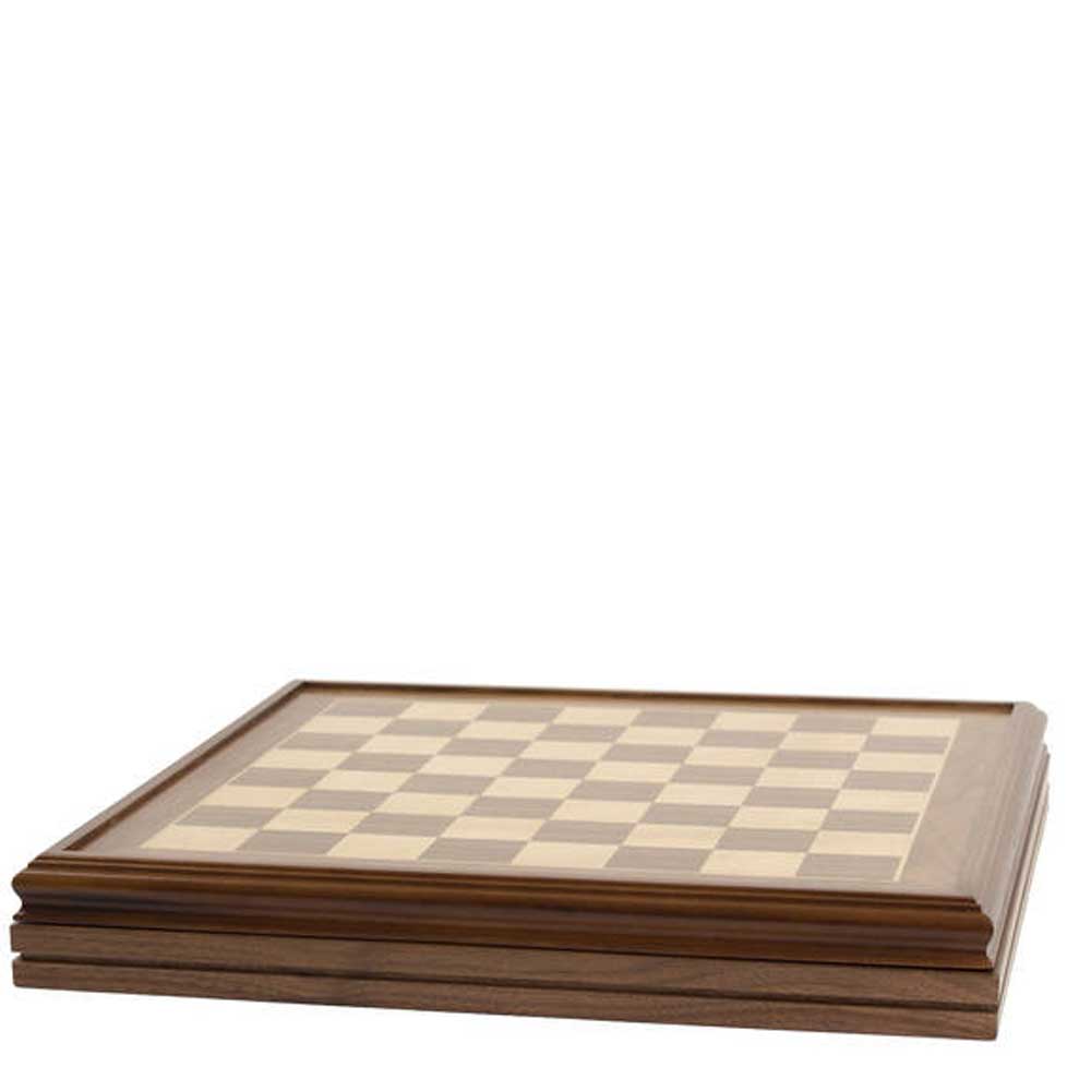 Deluxe Walnut Chess Board