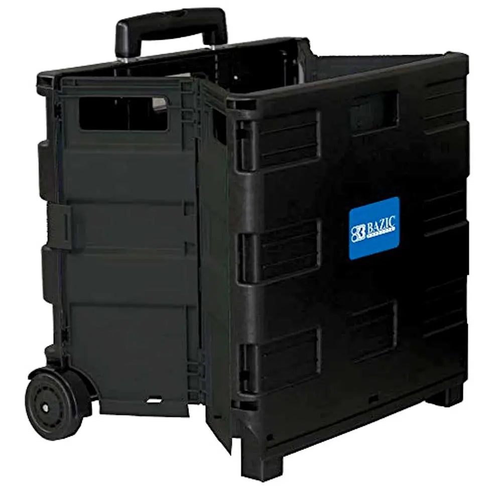 16" X 18" X 15" Collapsible Folding Utility Rolling Carts With Telescopic Handle, 70 Lbs Load Capacity G8Central