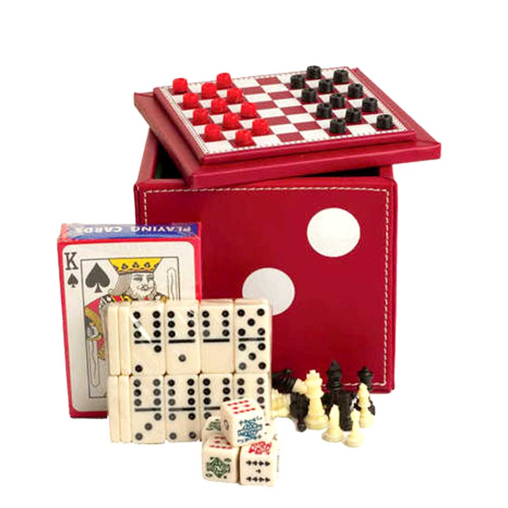 5 in 1 Dice Cube Game Set | Red G8Central