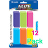 Neon Bevel Eraser, Large Size Eraser, Latex Free (6/Pack)