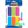 Neon Bevel Eraser, Large Size Eraser, Latex Free (6/Pack)