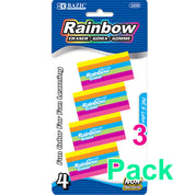 Rainbow Block Eraser, Latex Free (4/Pack)
