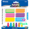 Neon Eraser Sets, Pencil Top + Block Bevel Erasers