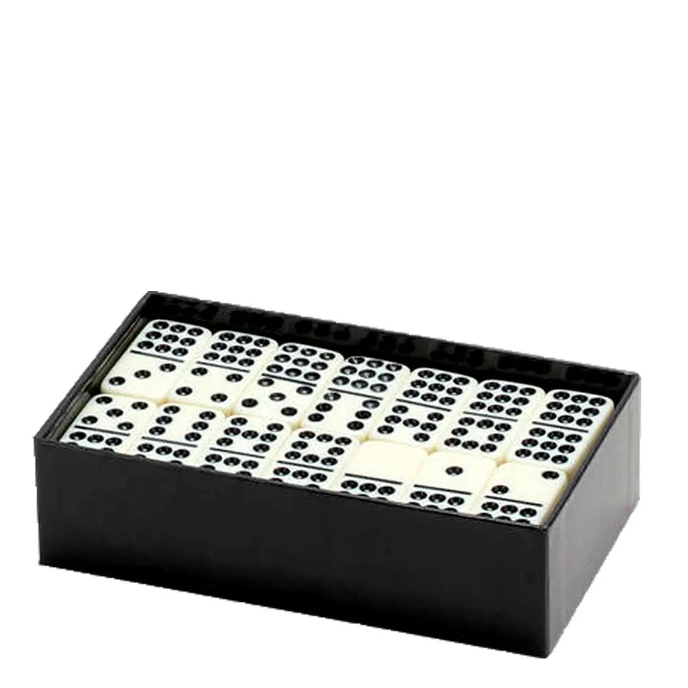 Double 9 Standard Dominoes Set | IVORY Tiles with Black Pips G8Central
