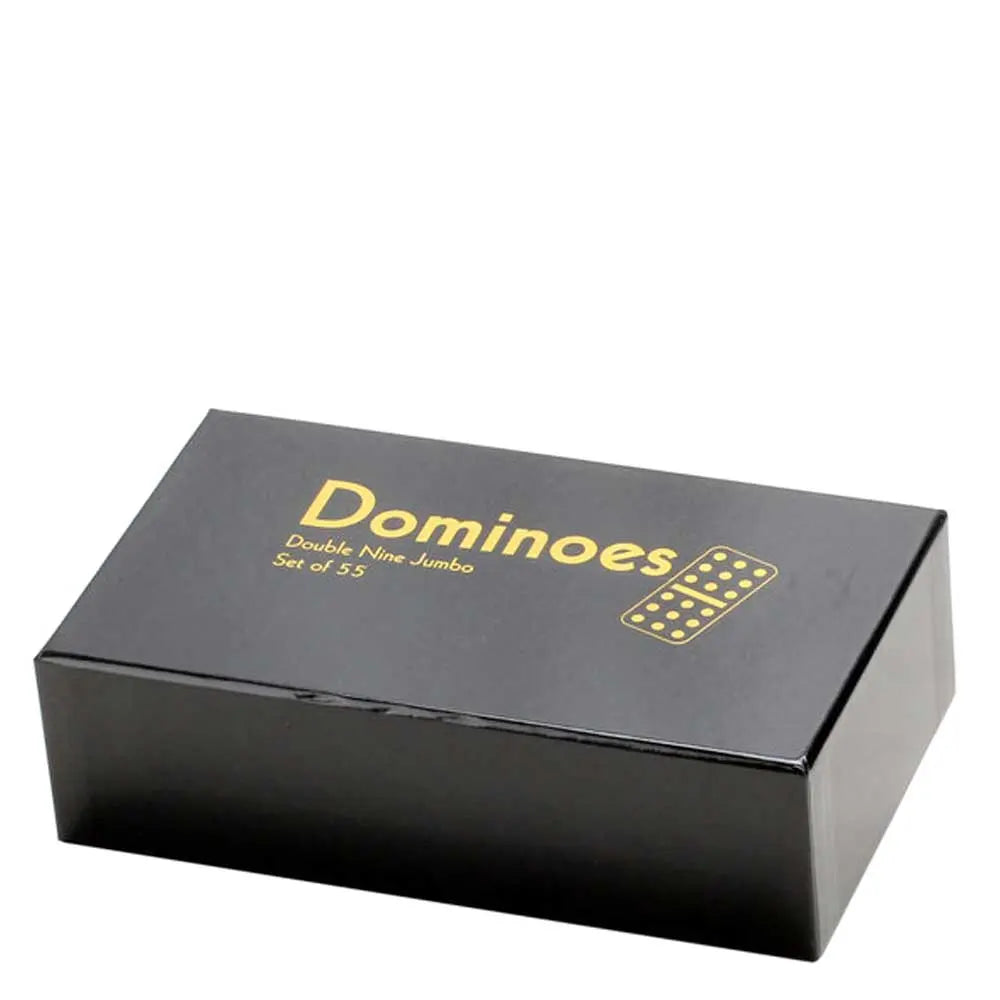 Double 9 Standard Dominoes Set | IVORY Tiles with Black Pips G8Central