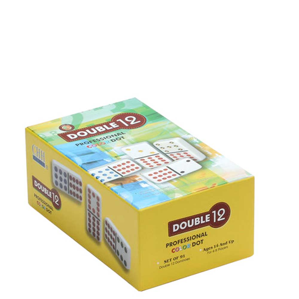 Double 12 Professional Color Dot Dominoes