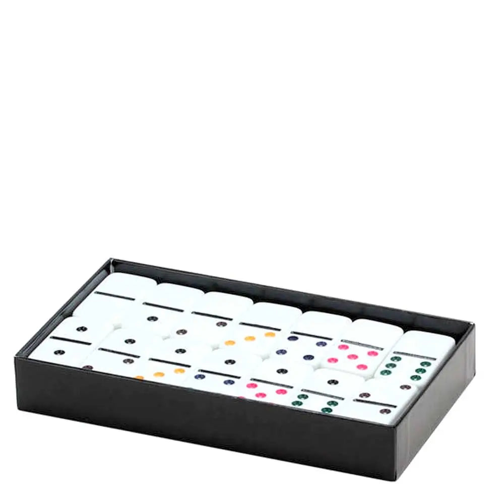 Double 6 Jumbo Dominoes w/ Color Dots G8Central
