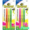 Fluorescent Gel Highlighters, Quick dry (3/Pack)