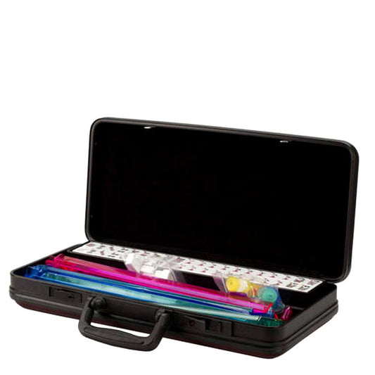 Deluxe Burgundy Hard Case Mah Jong