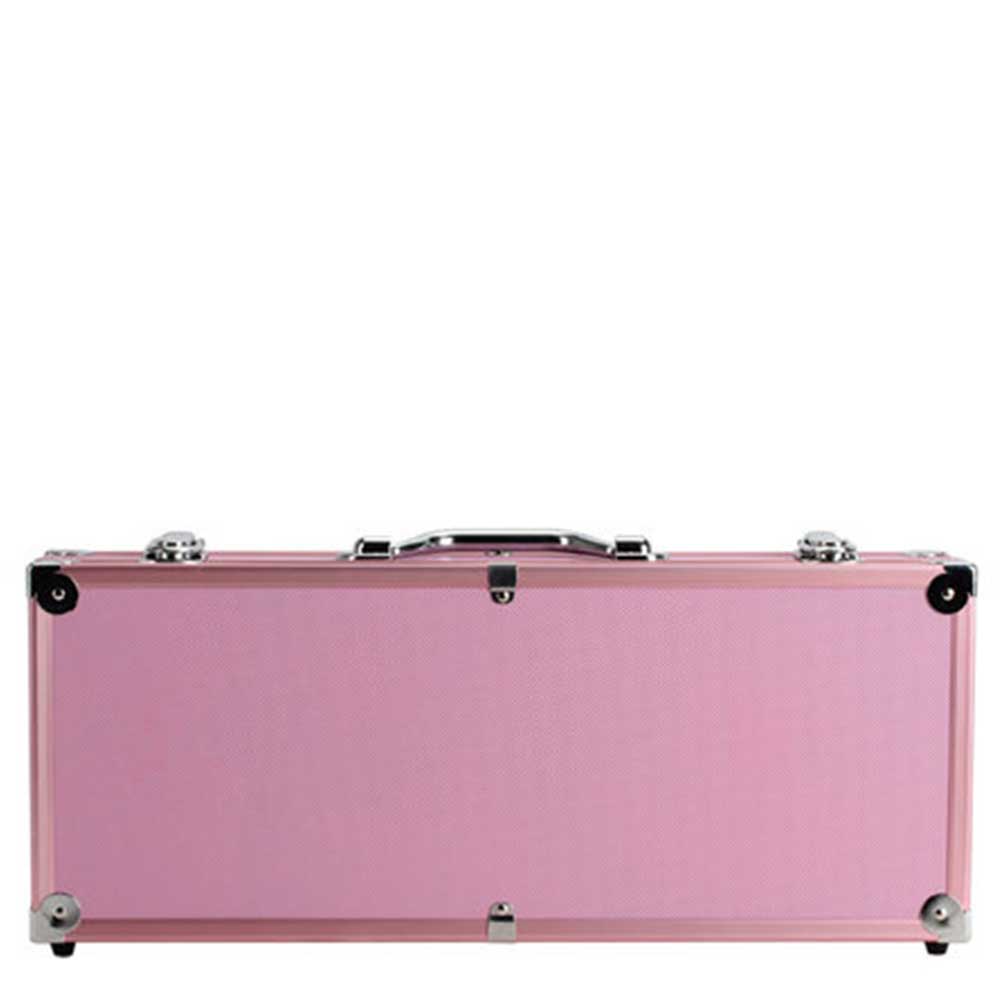 Mah Jong Set In Pink Aluminum Case