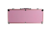 Mah Jong Set In Pink Aluminum Case With Pushers