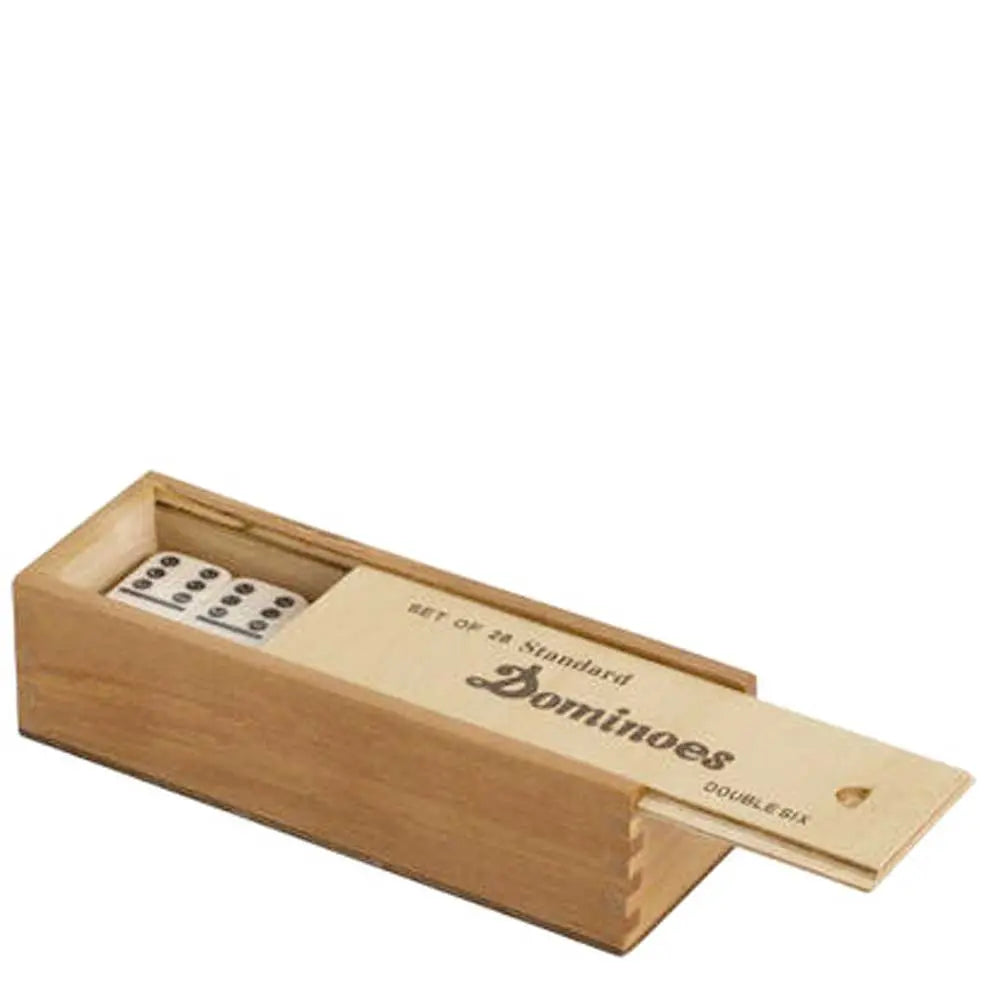 Double 6 Dominoes in Wooden Box G8Central