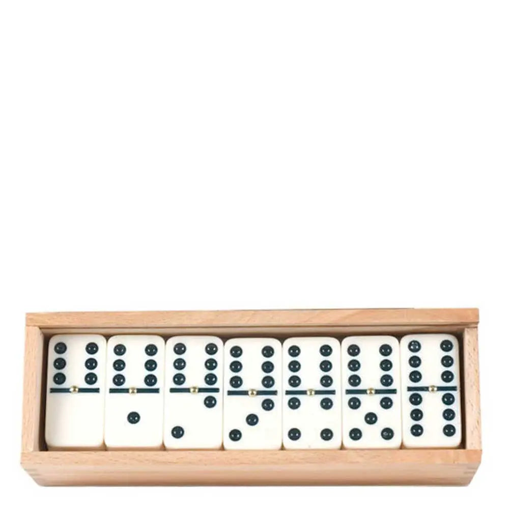 Professional Size Double-Six with Spinner in Wooden Box G8Central