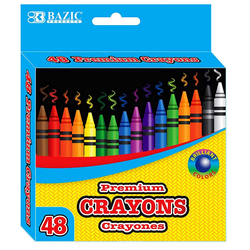 Premium Color Crayons | 48-Count | Coloring Set.