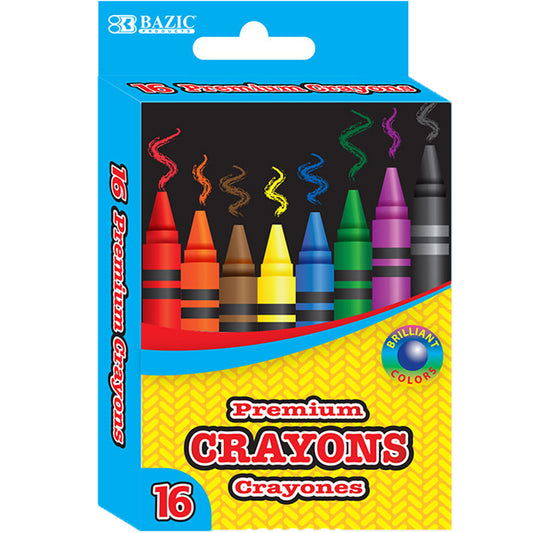 Premium Crayons Coloring Set | 16 Assorted Colors