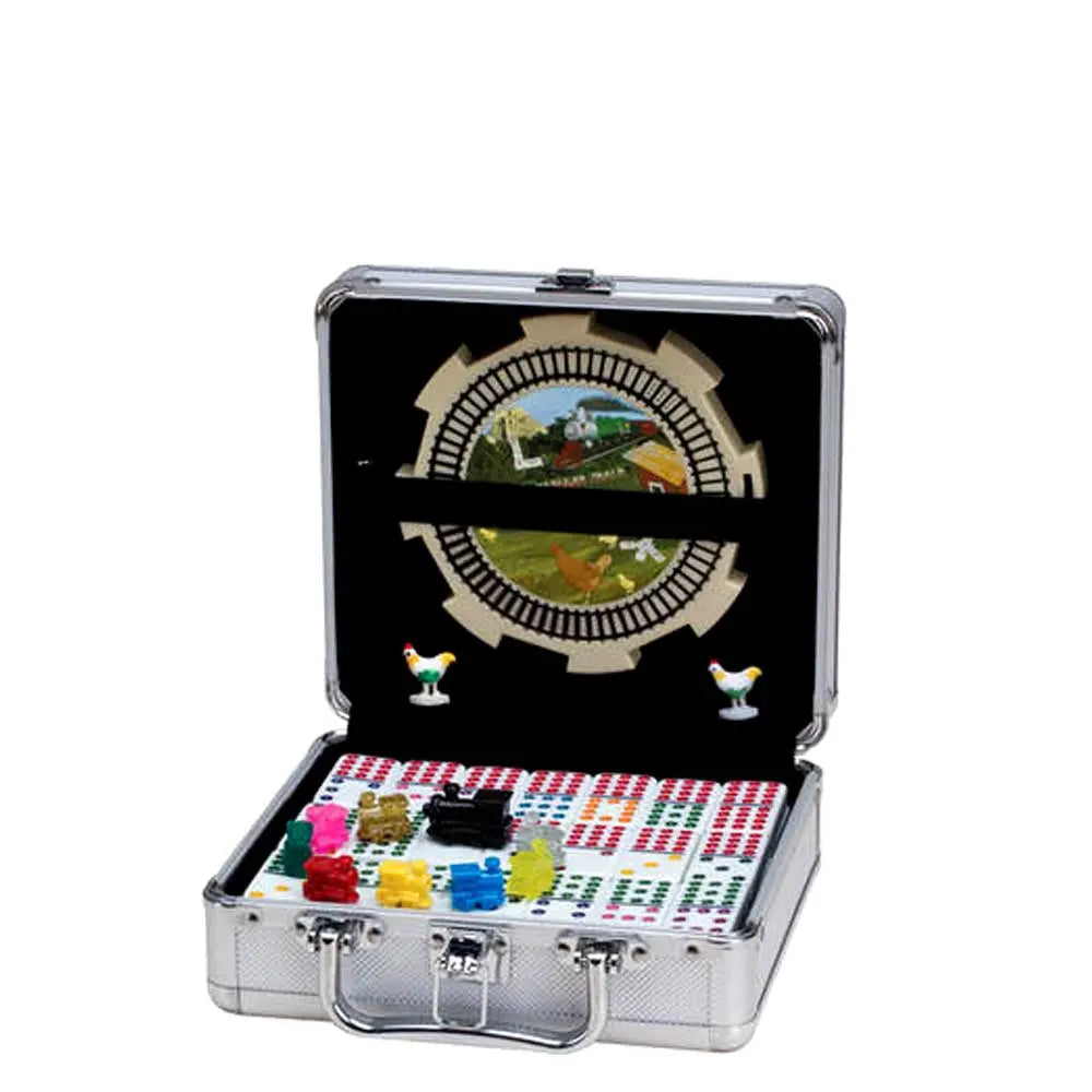 🎲Double 12 Color Dot Mexican Train & Chicken Domino Set 🐔🚂with Aluminum Case | COLOR DOT G8Central