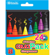 Premium Jumbo Crayons Coloring Set, 8 Colors - g8central.com