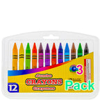 Premium Jumbo Crayons Coloring Set, School Art Gift for Kids Age 3+, 12 Colors