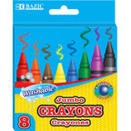 Premium Jumbo Crayons Coloring Set, 8 Color Washable G8Central