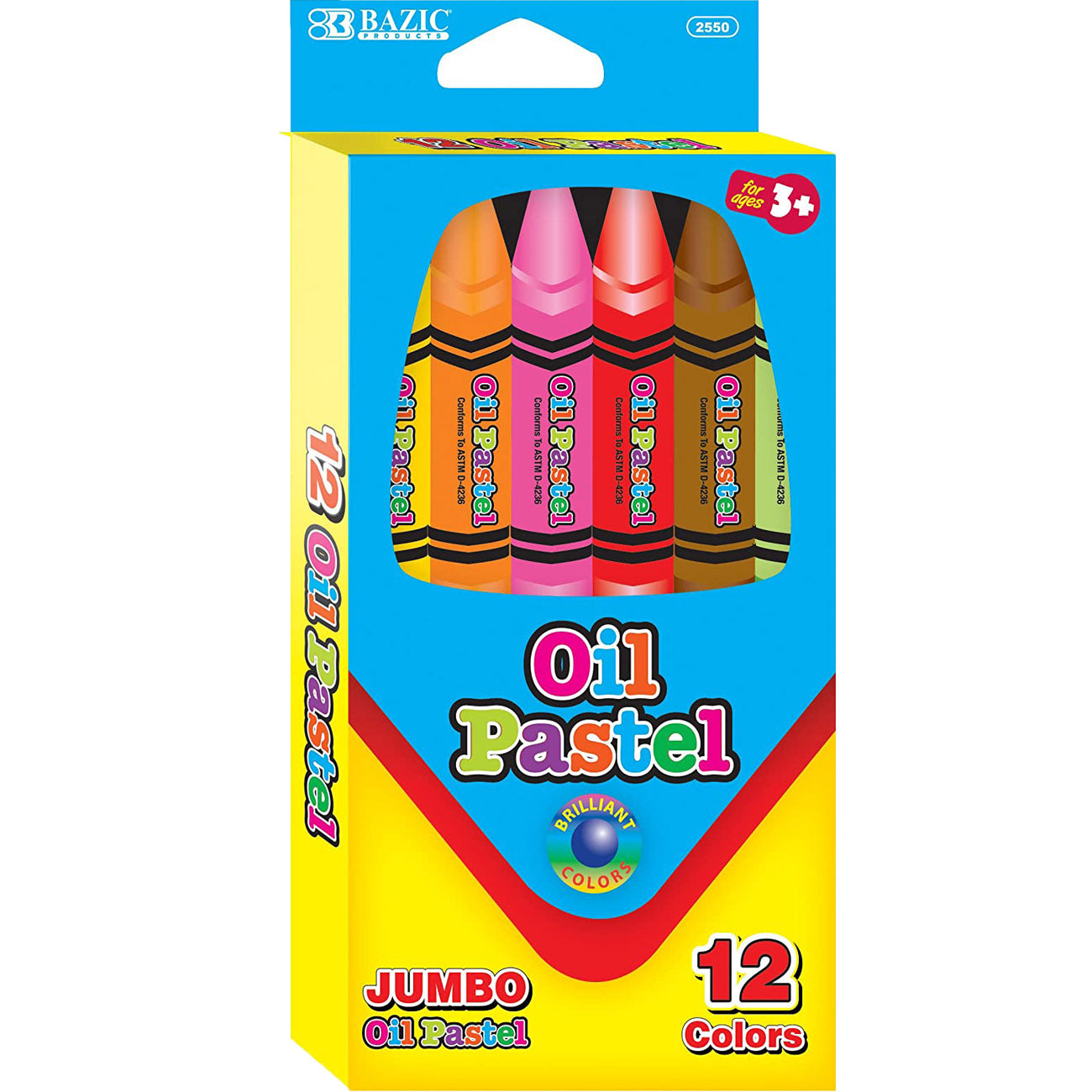 12 Color Jumbo Oil Pastels