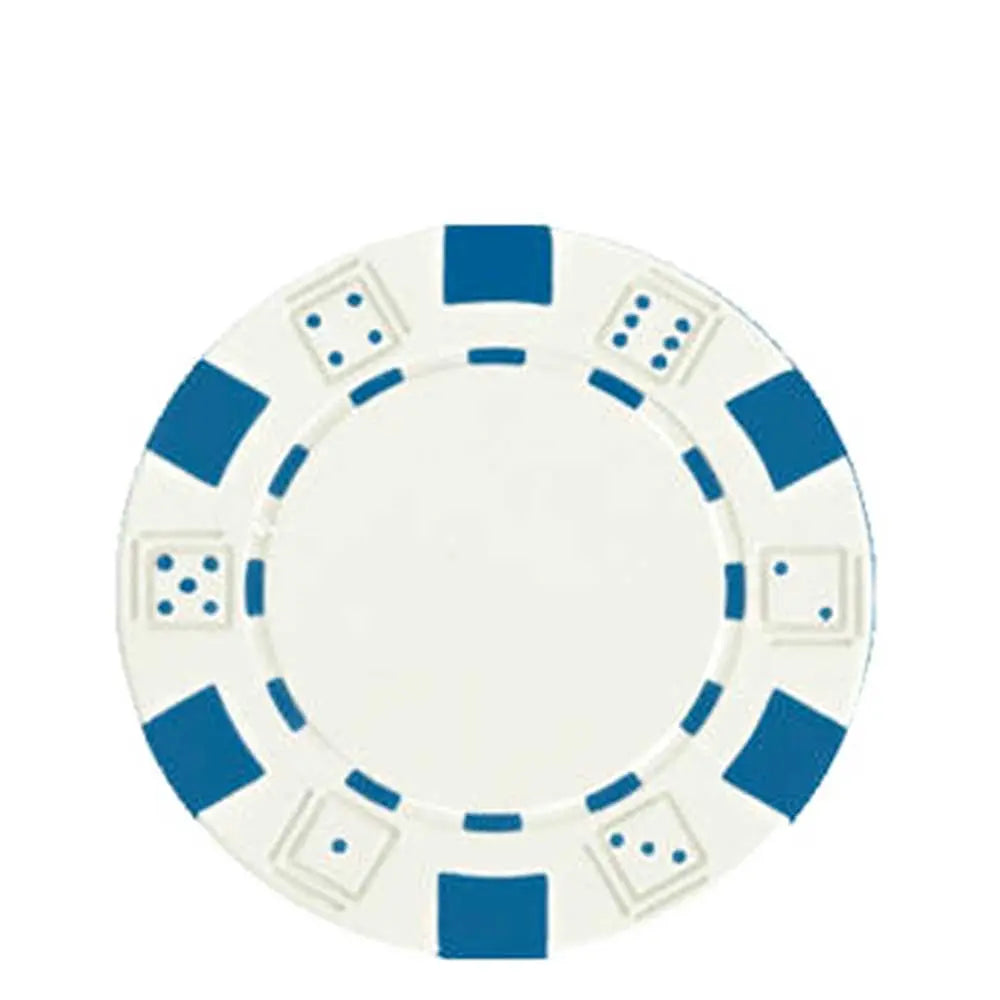 DICE Poker Chips 0.5 oz (14g) Heavyweight Clay Composite 50-Count G8Central