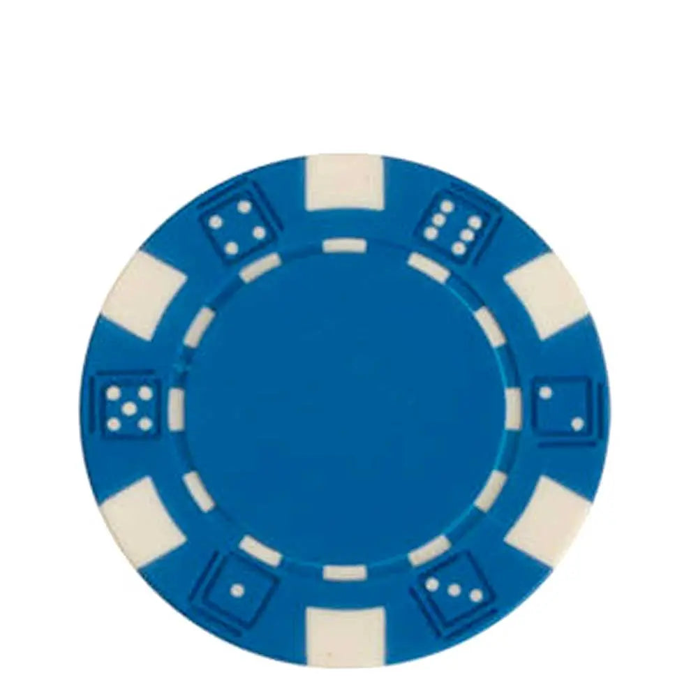 DICE Poker Chips 0.5 oz (14g) Heavyweight Clay Composite 50-Count G8Central
