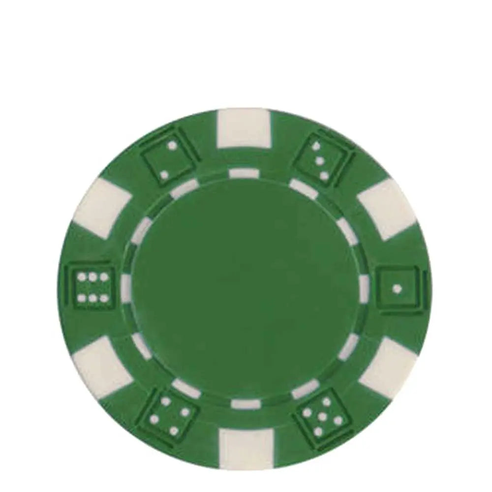DICE Poker Chips 0.5 oz (14g) Heavyweight Clay Composite 50-Count G8Central