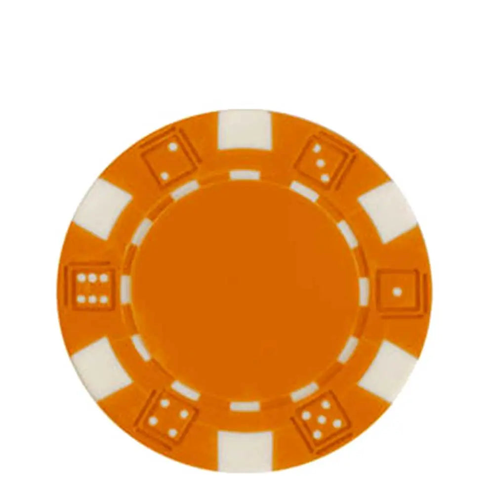 DICE Poker Chips 0.5 oz (14g) Heavyweight Clay Composite 50-Count G8Central