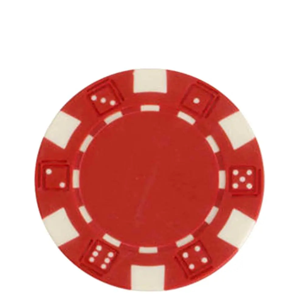 DICE Poker Chips 0.5 oz (14g) Heavyweight Clay Composite 50-Count G8Central