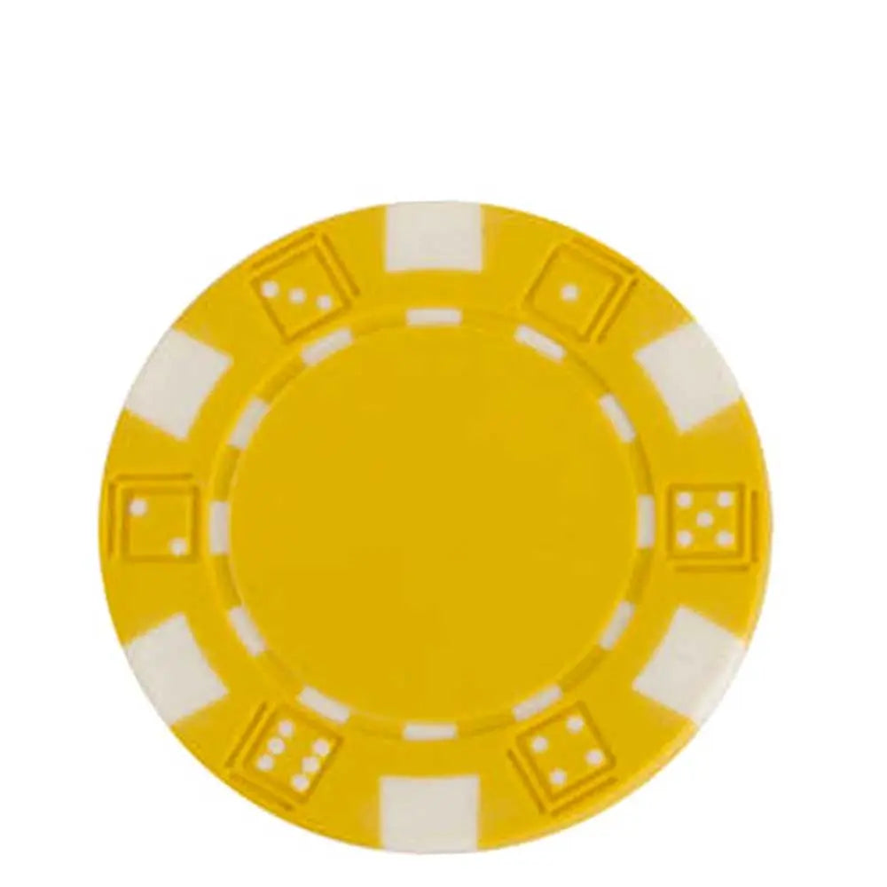 DICE Poker Chips 0.5 oz (14g) Heavyweight Clay Composite 50-Count G8Central