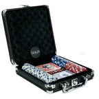 Poker Set in 8 in. x 8 in. BLACK Aluminum Case | 100pc Set G8Central