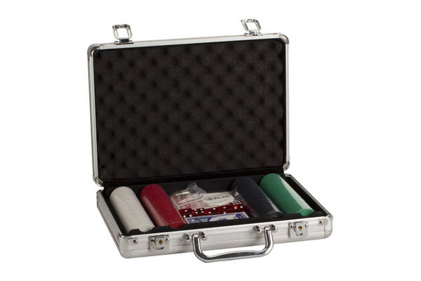 200 PC Diamond Chip Poker Set In Aluminum Case G8Central