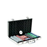 300 Chips Aluminum Case Poker Set + Deluxe Dice Cup With 5 Poker Dice Set G8 Central