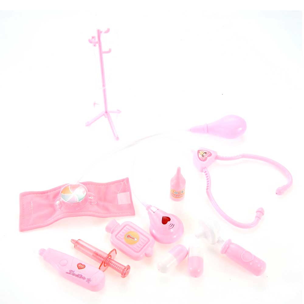 Doctor Nurse Medical Kit Playset for Kids | Pink