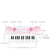 Electronic Keyboard Piano With Microphone For Kids