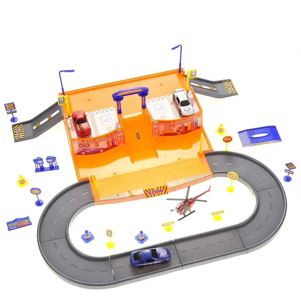 Toy Race Car & Track Sets Parking Garage Diecast Racing Playset G8Central