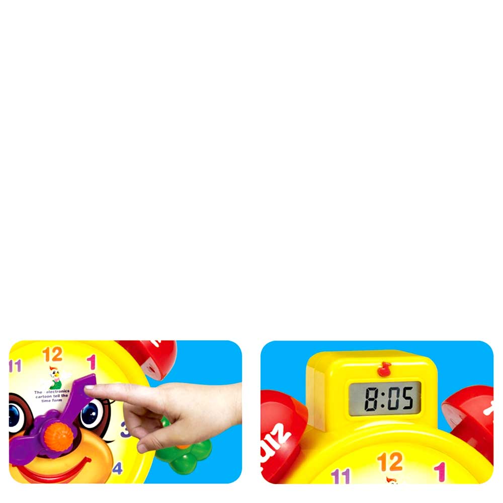 Electronic Learning Teach Time Clock Educational Toy For Kids