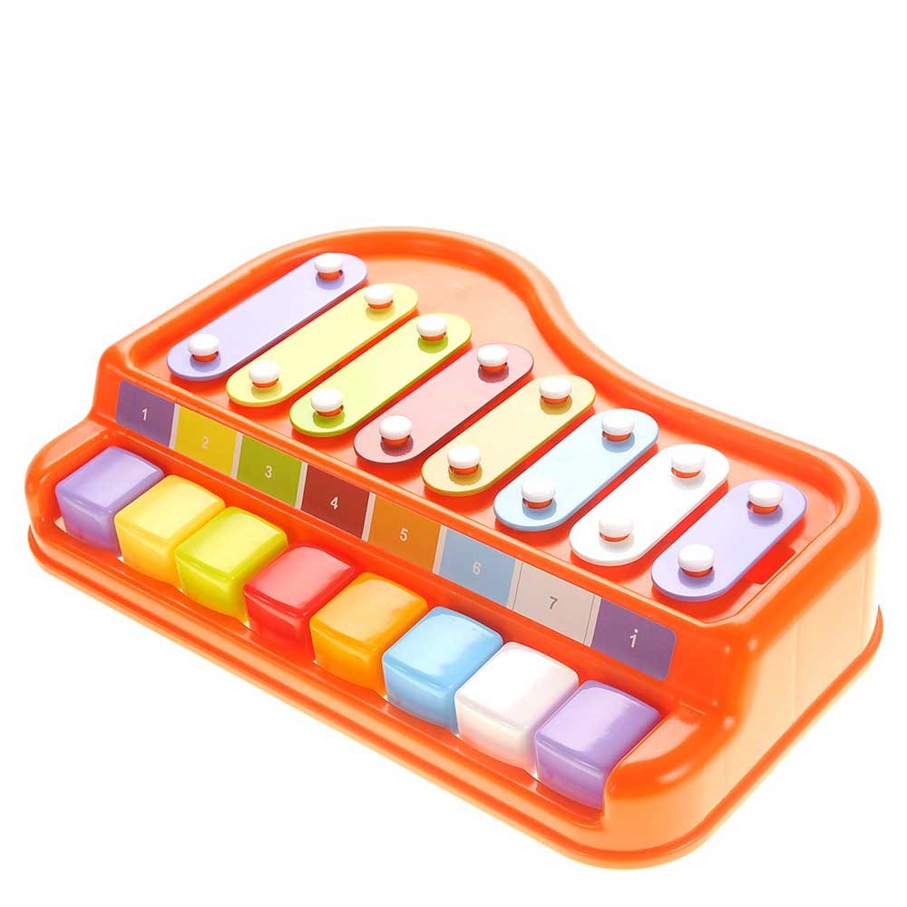 2-in-1 Xylophone/Piano With Music Sheet Songbook