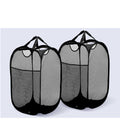 Mesh Pop Up Laundry Basket With Side Pocket | Black G8Central