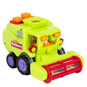 Push And Go Friction Powered Trucks (Cement Mixer, Sweeper, And Harvester)