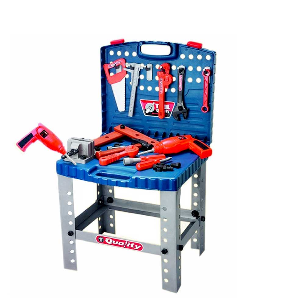 16" Pretend Tool Set Workbench For Kids