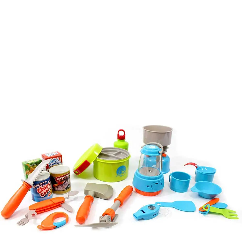 Little Explorers Camping Gear Toy Play Set 20pcs G8Central