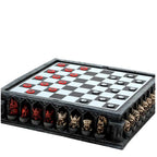 Metal Chess Set with 3D-Theme Decorative 3 in 1 Game Combo | SKULL G8Central