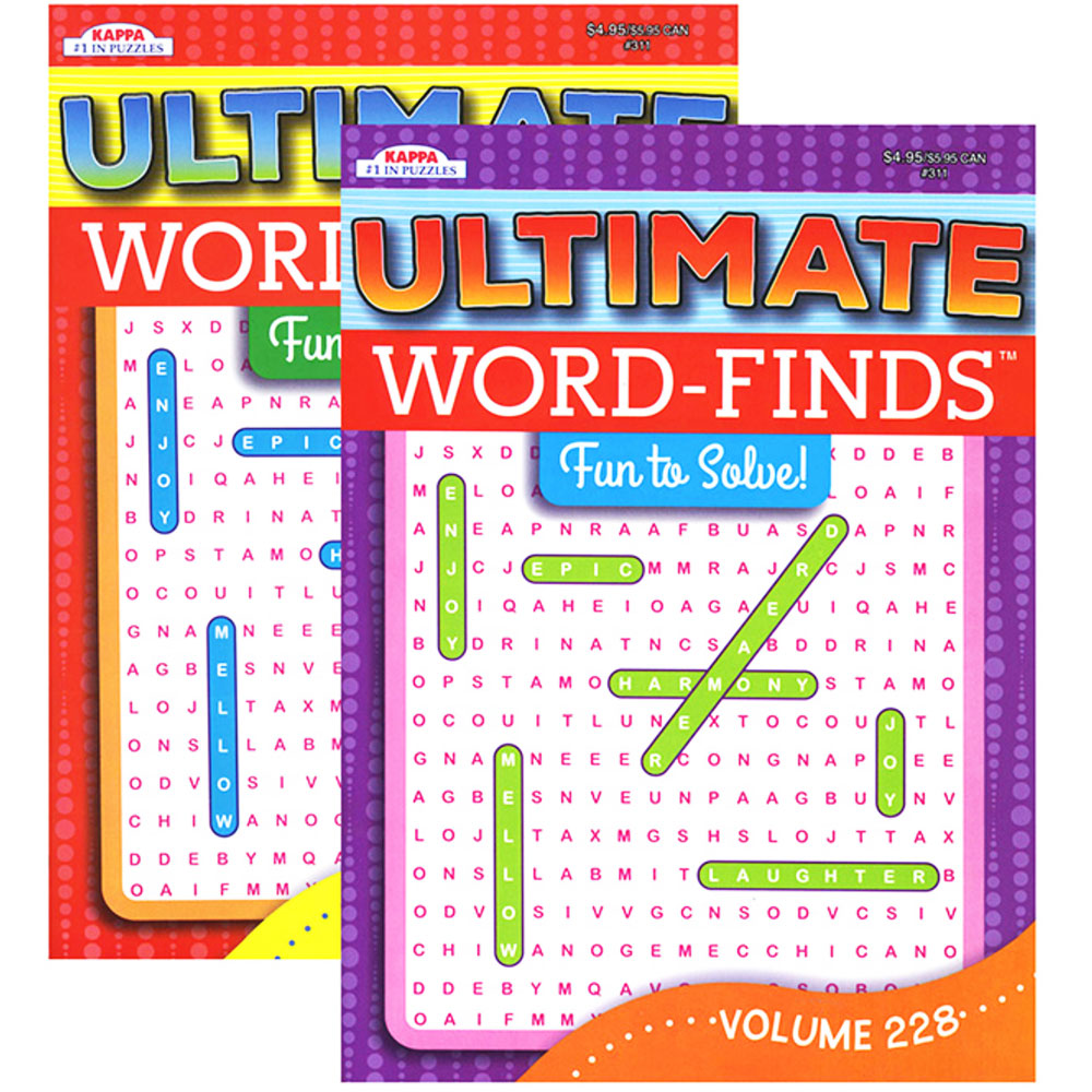 KAPPA Ultimate Word Finds Puzzle Book | 2-Titles.